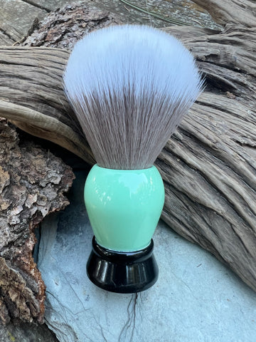 #41 Mint and Black Shaving Brush