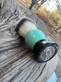 #40 Mint and Black Shaving Brush