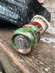 #27 High Mountain Dyed Spalted Maple Burl & Resin Shaving Brush
