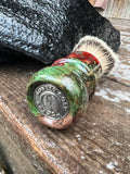 #27 High Mountain Dyed Spalted Maple Burl & Resin Shaving Brush