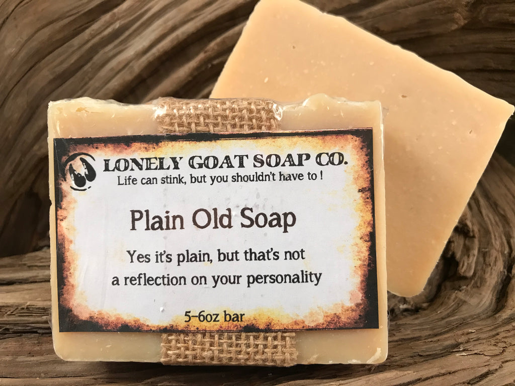 Plain Old Soap – Lonely Goat Soap Co.