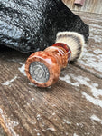 #25 Silver Tip Maple Burl & Resin Shaving Brush